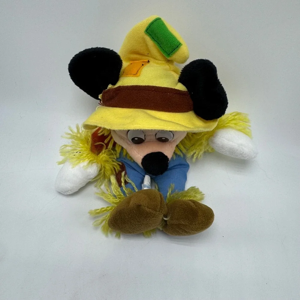Walt Disney World‎ Scarecrow Mickey Mouse Bean Bag Plush 8
